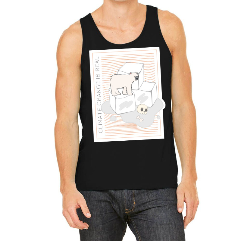 Climate Change Is Real Save The Polar Bears Hipste Tank Top | Artistshot