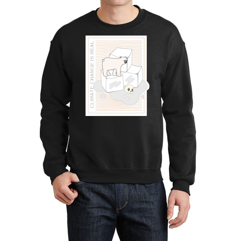 Climate Change Is Real Save The Polar Bears Hipste Crewneck Sweatshirt | Artistshot