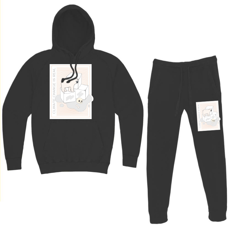 Climate Change Is Real Save The Polar Bears Hipste Hoodie & Jogger Set | Artistshot