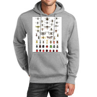 Entomology Illustrations Green Unisex Hoodie | Artistshot