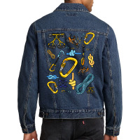 Climbing Gear Boy Men Denim Jacket | Artistshot