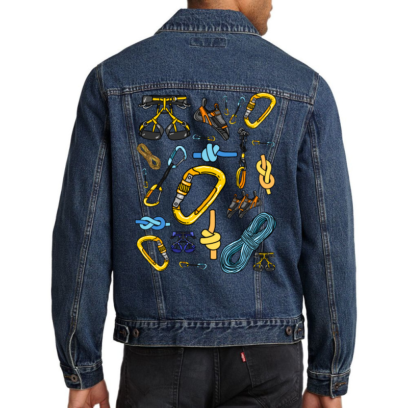 Climbing Gear Boy Men Denim Jacket | Artistshot