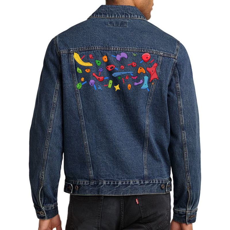 Climbing Wall Nature Men Denim Jacket | Artistshot