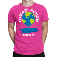 Global Warming Crisis Climate Action Now Retro T-shirt | Artistshot