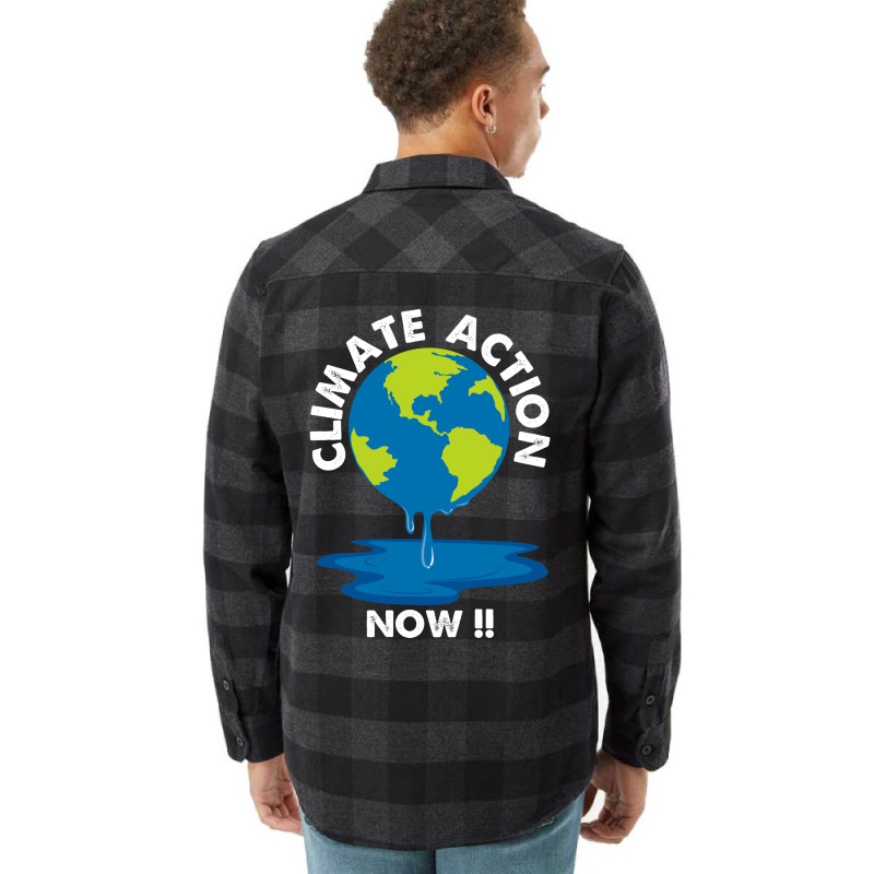 Global Warming Crisis Climate Action Now Retro Flannel Shirt | Artistshot