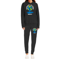 Global Warming Crisis Climate Action Now Retro Hoodie & Jogger Set | Artistshot