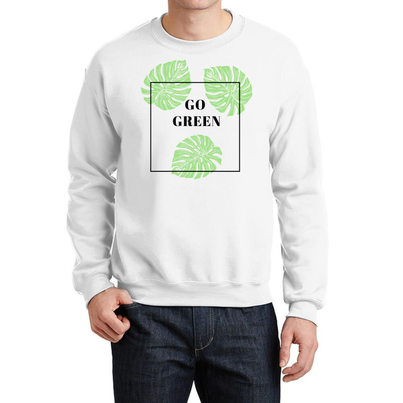 Go Green Girl Crewneck Sweatshirt | Artistshot