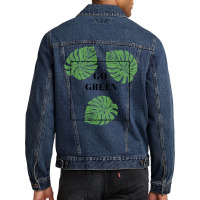 Go Green Girl Men Denim Jacket | Artistshot