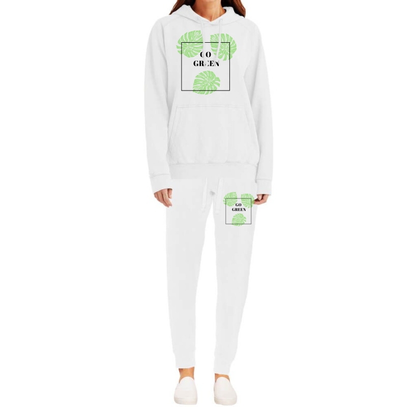 Go Green Girl Hoodie & Jogger Set | Artistshot