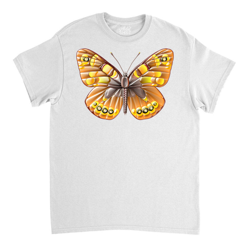 Plastic Color Butterfly Yellow Classic T-shirt by bebbahctinb | Artistshot