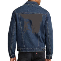 Sloth Rock Climbing Girl Men Denim Jacket | Artistshot