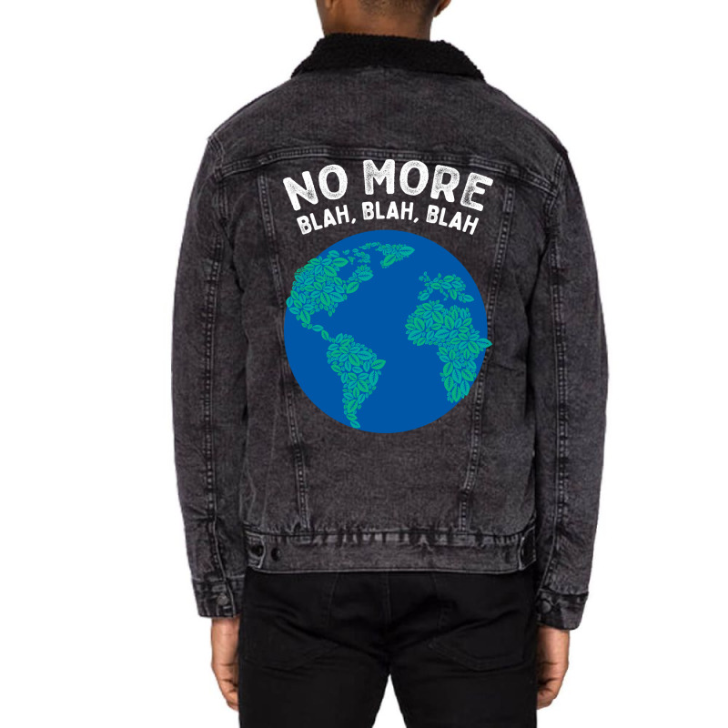 No More Blah Blah Blah Humor Unisex Sherpa-lined Denim Jacket | Artistshot