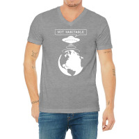 Planet Not Habitable Green V-neck Tee | Artistshot