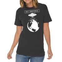 Planet Not Habitable Green Vintage T-shirt | Artistshot