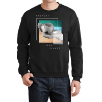 Protect Our Planet Retro Crewneck Sweatshirt | Artistshot