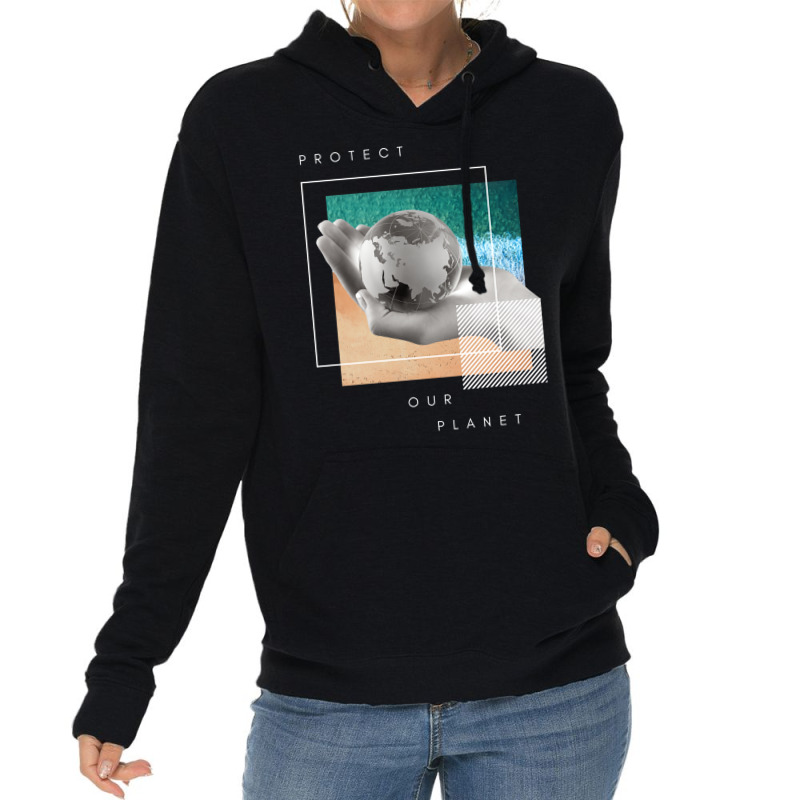 Protect Our Planet Retro Lightweight Hoodie | Artistshot