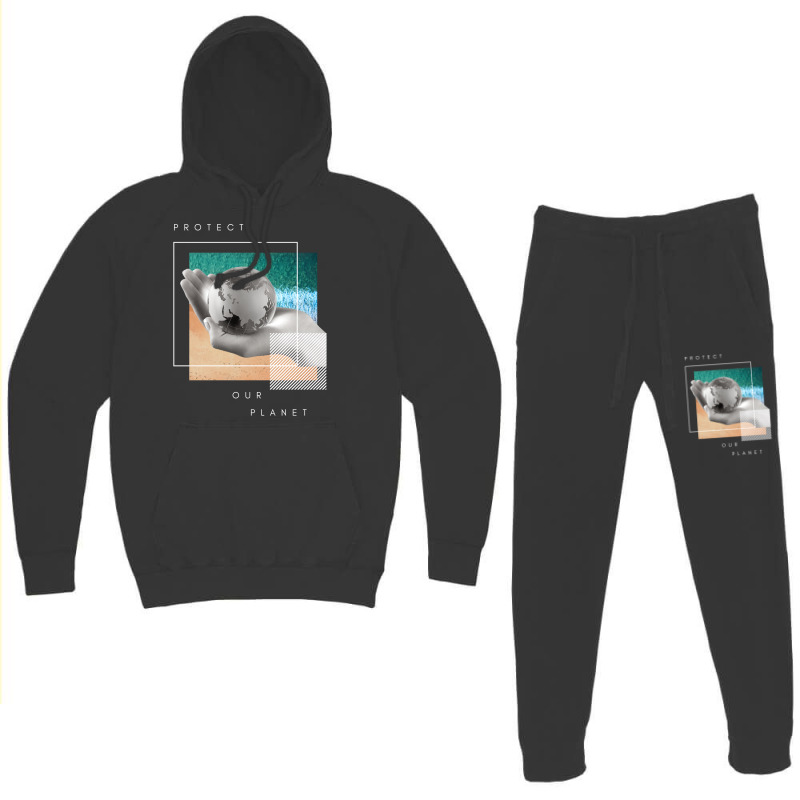 Protect Our Planet Retro Hoodie & Jogger Set | Artistshot