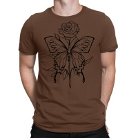 Soft Grunge Rose Butterfly Fairycore Aesthetic Lov T-shirt | Artistshot