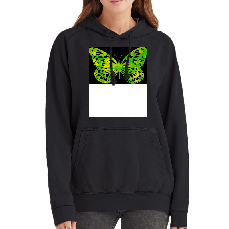 Butterfly Color Green Cool Vintage Hoodie | Artistshot