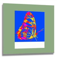 Butterfly Funny Aesthetic Metal Print Square | Artistshot