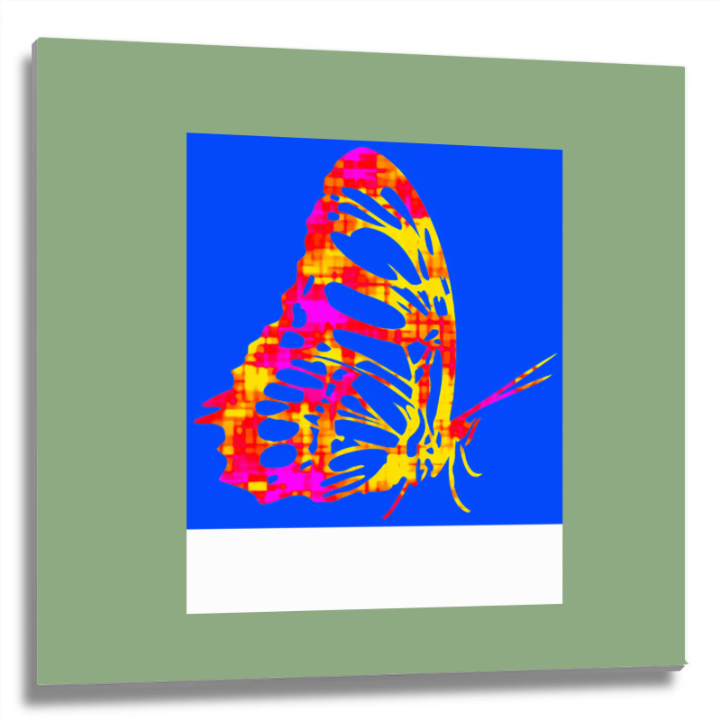 Butterfly Funny Aesthetic Metal Print Square | Artistshot