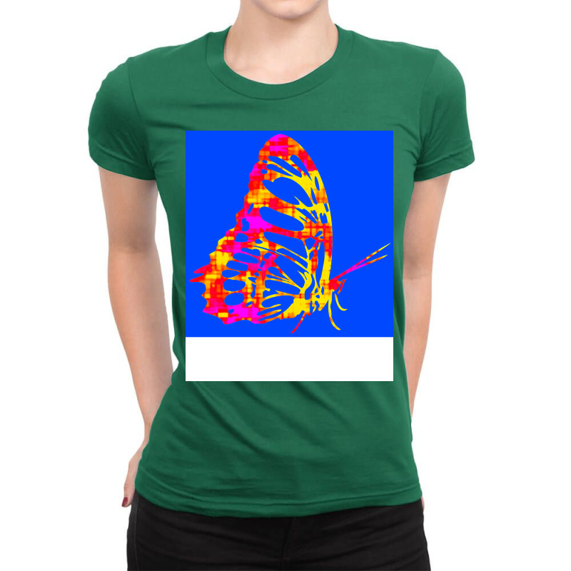 Butterfly Funny Aesthetic Ladies Fitted T-Shirt by alhrobondisp | Artistshot