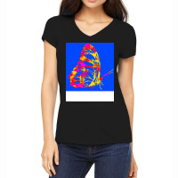 Butterfly Funny Aesthetic Women's V-neck T-shirt | Artistshot