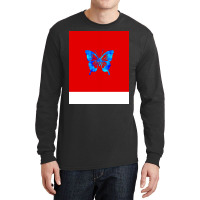 Butterfly Nature Red Long Sleeve Shirts | Artistshot