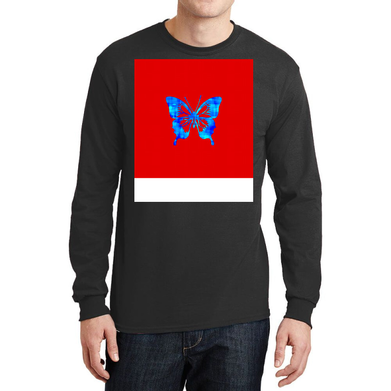 Butterfly Nature Red Long Sleeve Shirts | Artistshot