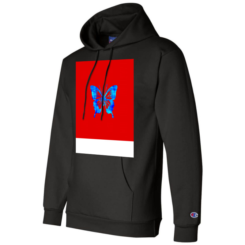 Butterfly Nature Red Champion Hoodie | Artistshot