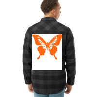 Butterfly Orange Girl Flannel Shirt | Artistshot