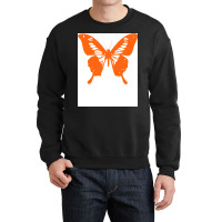 Butterfly Orange Girl Crewneck Sweatshirt | Artistshot