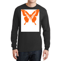 Butterfly Orange Girl Long Sleeve Shirts | Artistshot