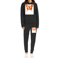 Butterfly Orange Girl Hoodie & Jogger Set | Artistshot