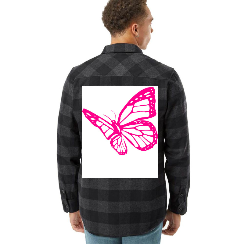 Butterfly Pink Tumblr Flannel Shirt | Artistshot