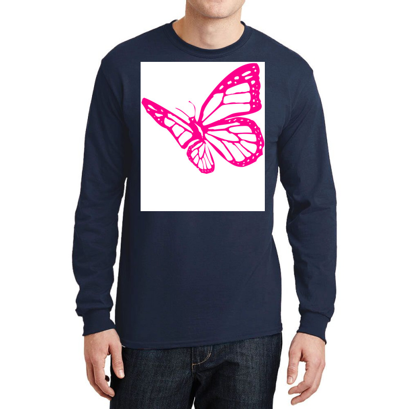 Butterfly Pink Tumblr Long Sleeve Shirts | Artistshot