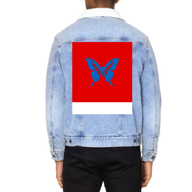 Butterfly Summer Unisex Sherpa-lined Denim Jacket | Artistshot