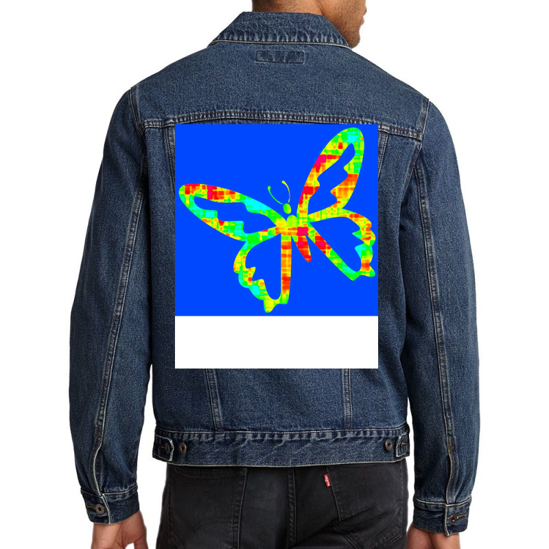 Butterfly Vintage Hippie Men Denim Jacket | Artistshot