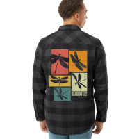 Dragonfly Damselfly Dragonflies Entomology Silhoue Flannel Shirt | Artistshot