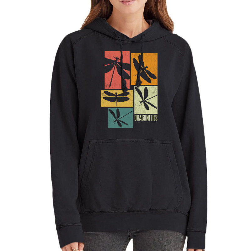 Dragonfly Damselfly Dragonflies Entomology Silhoue Vintage Hoodie | Artistshot