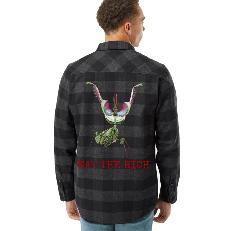 Eat The Rich Idolomantis Diabolica Devils Flower M Flannel Shirt | Artistshot