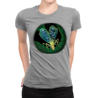 Green Heartsong From Narrowwinged Tree Cricket Quo Ladies Fitted T-shirt | Artistshot