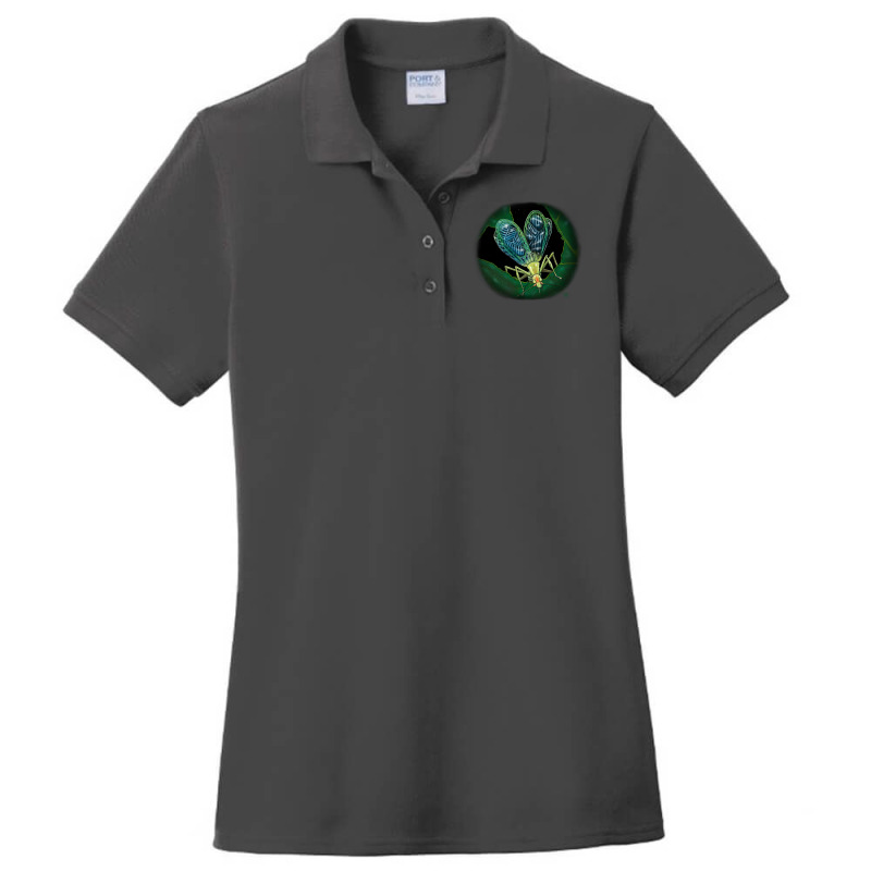 Green Heartsong From Narrowwinged Tree Cricket Quo Ladies Polo Shirt by kejaboant | Artistshot