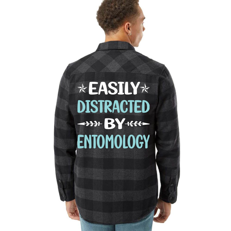 Funny Easily Distracted By Entomology Entomologist Flannel Shirt | Artistshot