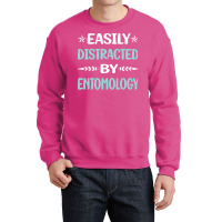 Funny Easily Distracted By Entomology Entomologist Crewneck Sweatshirt | Artistshot