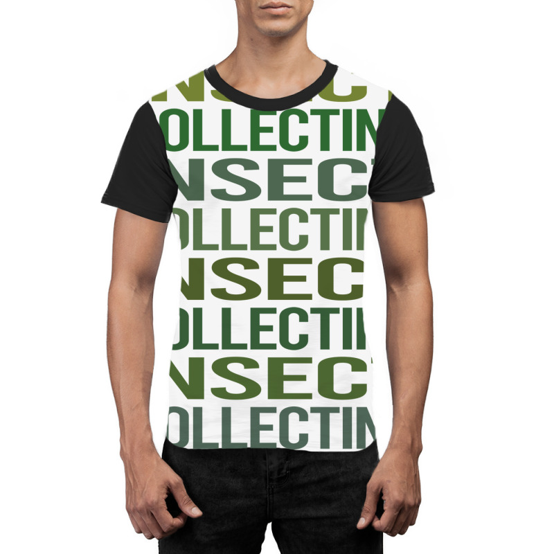 Green Text Insect Collecting Yellow Graphic T-shirt | Artistshot