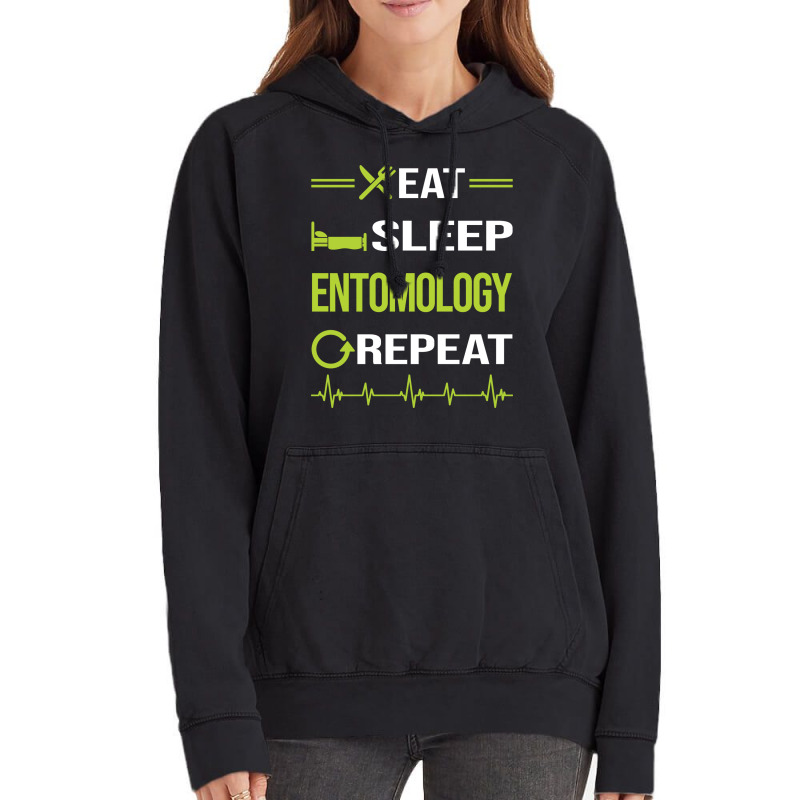 Funny Eat Sleep Repeat Entomology Entomologist Ins Vintage Hoodie | Artistshot