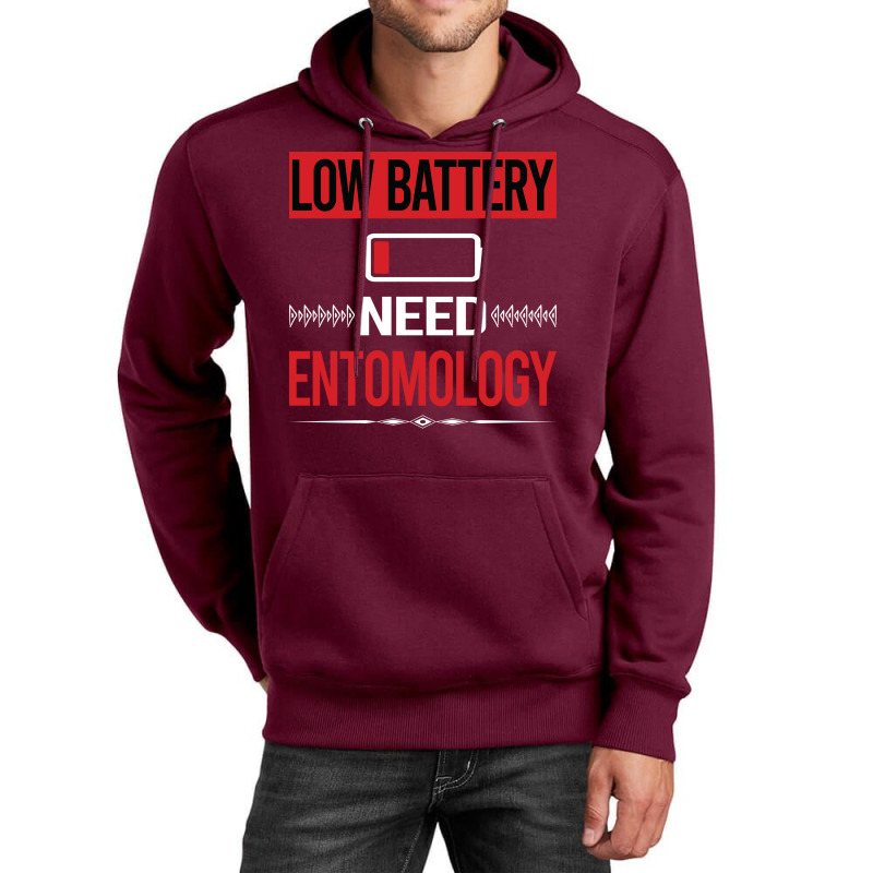 Low Battery Entomology Entomologist Insect Insects Unisex Hoodie | Artistshot