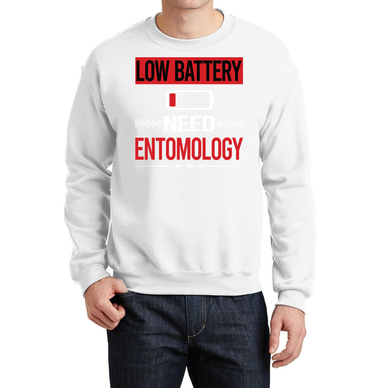 Low Battery Entomology Entomologist Insect Insects Crewneck Sweatshirt | Artistshot