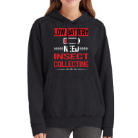 Low Battery Insect Collecting Girl Vintage Hoodie | Artistshot